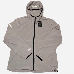 Mack Russo NWT M Gray Lightweight Hooded Full Zip Jacket